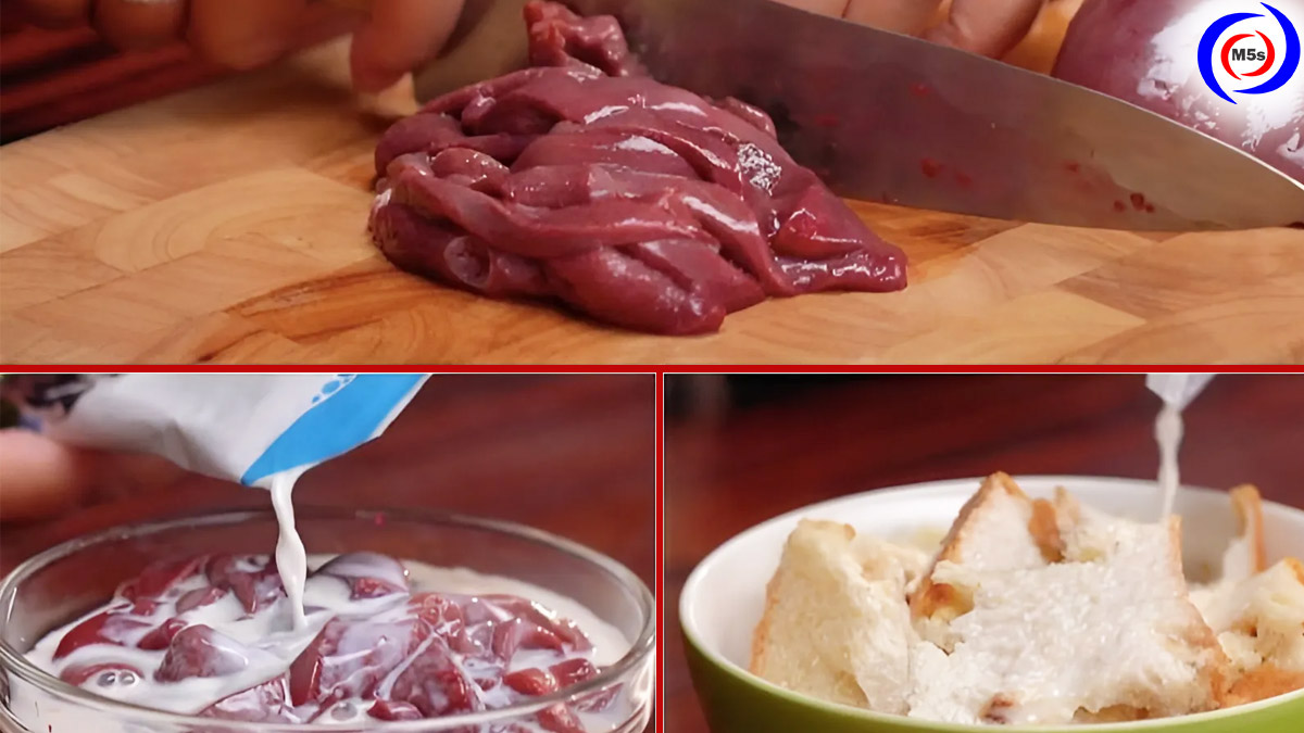 Sơ chế nguyên liệu làm gan heo và gan gà Sơ chế nguyên liệu làm gan heo và gan gà