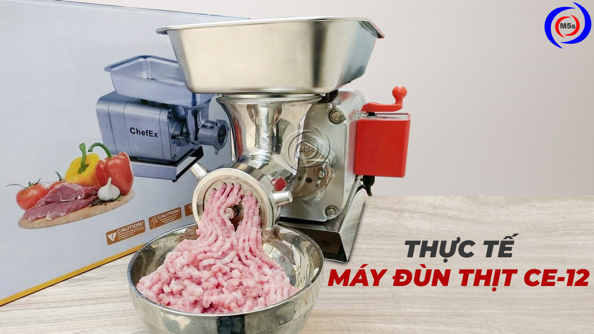 Sử dụng máy xay thịt công nghiệp CE-12 Sử dụng máy xay thịt công nghiệp CE-12