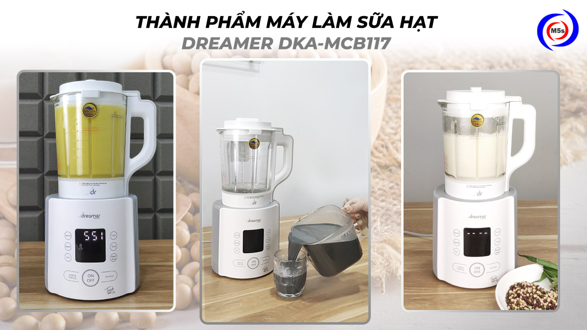Thành phẩm máy làm sữa hạt Dreamer DKA-MCB117 Thành phẩm máy làm sữa hạt Dreamer DKA-MCB117