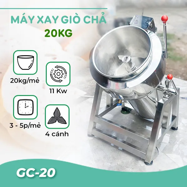 Máy xay giò chả 20kg