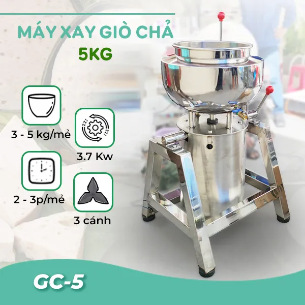 Máy xay giò chả 5kg