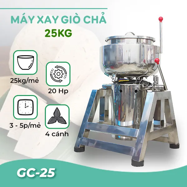 Máy xay giò chả 25kg