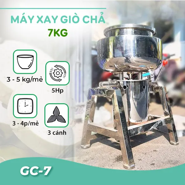Máy xay giò chả 7kg