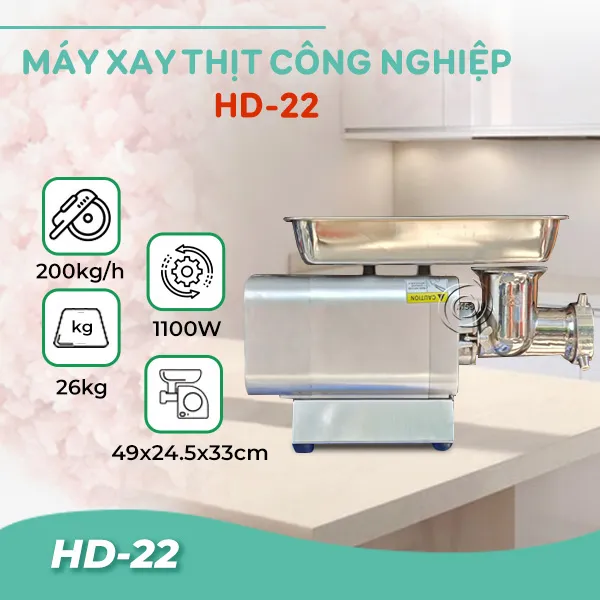 Máy xay thịt công nghiệp HD-22