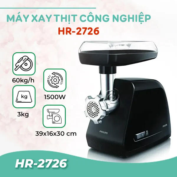 Máy xay thịt công nghiệp Philips HR2726 