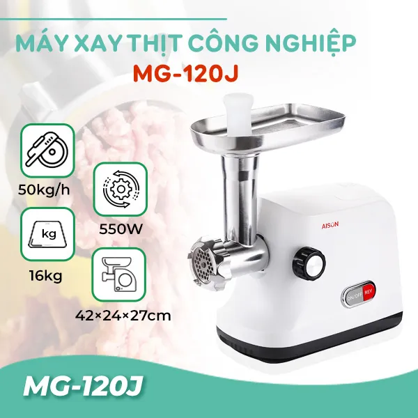 Máy xay thịt công nghiệp mini MG-120J