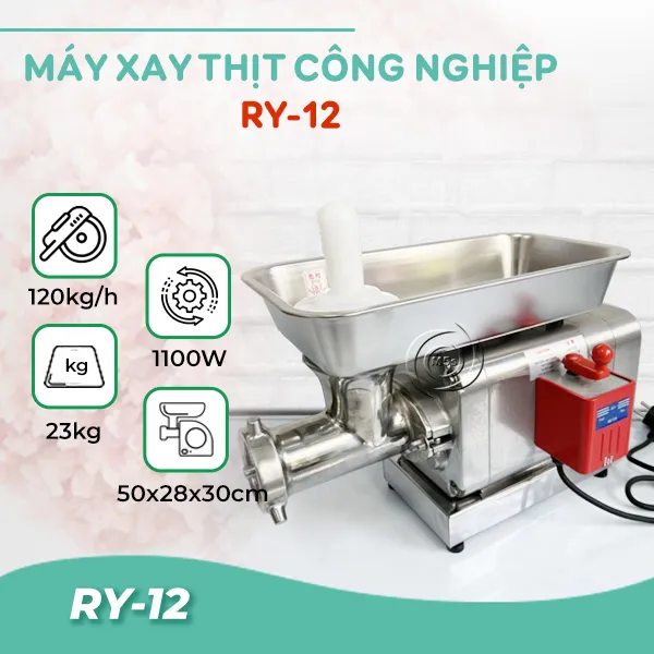 Máy xay thịt cá công nghiệp RY-12
