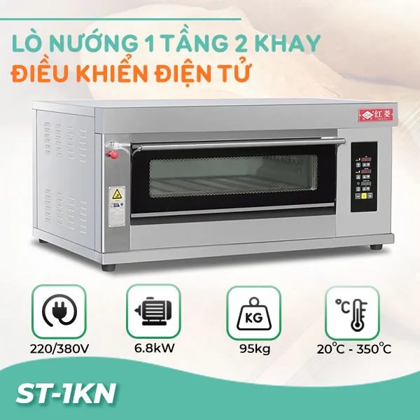 Lò nướng công nghiệp 1 tầng 2 khay ST-1KN