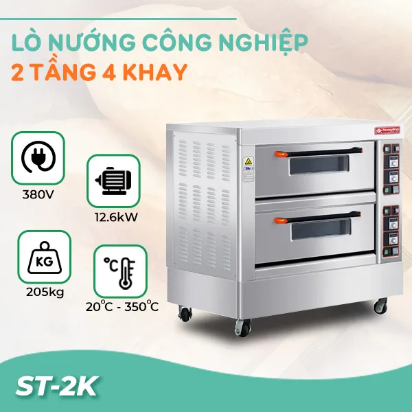 Lò nướng Hongling 2 tầng 4 khay ST-2K