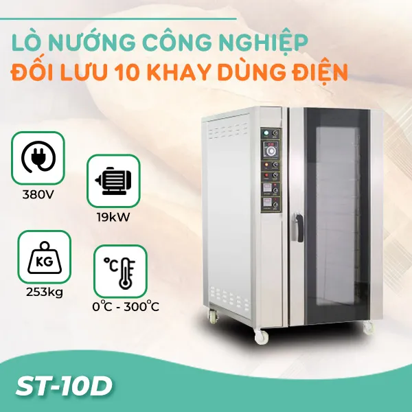 Lò nướng công nghiệp 10 khay ST-10D