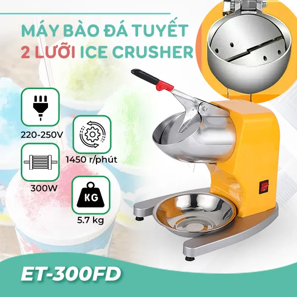 Máy bào đá 2 lưỡi Ice Crusher ET-300FD