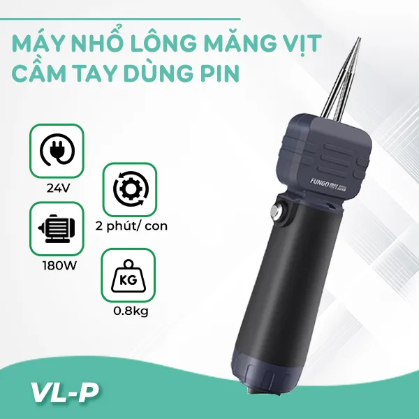 Máy nhổ lông vịt cầm tay bằng pin