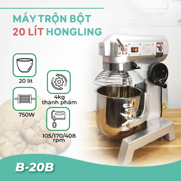 Máy trộn bột 20 lít Hongling B-20B