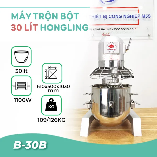 Máy trộn bột 30 lít Hongling B-30B