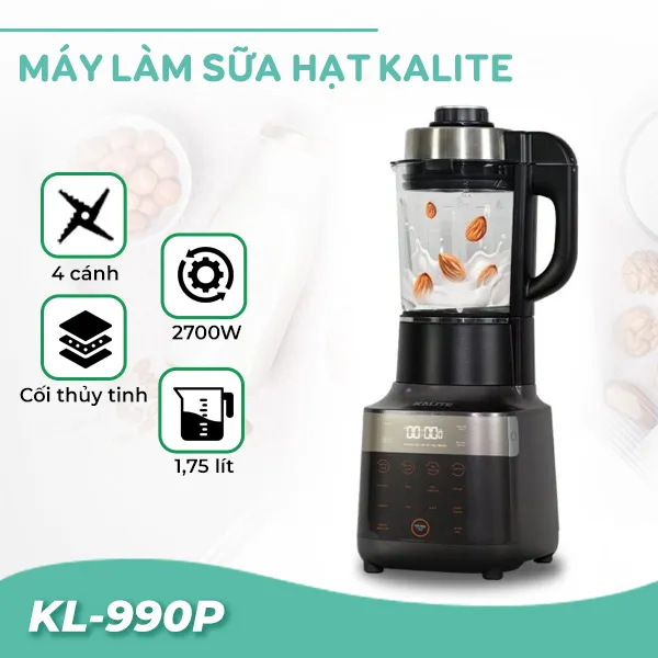 Máy làm sữa hạt đa năng Kalite KL990P 