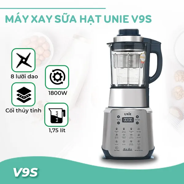 Máy làm sữa hạt đa năng Unie V9S