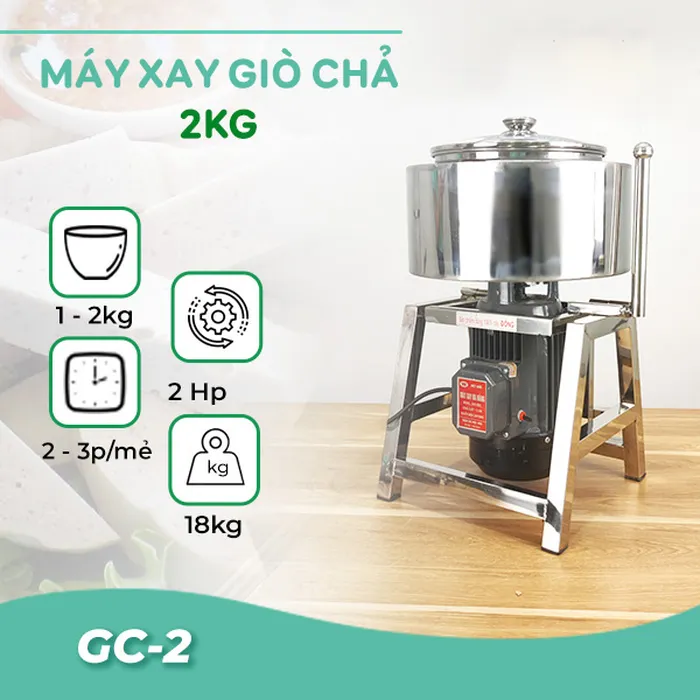 Máy xay giò chả 2kg
