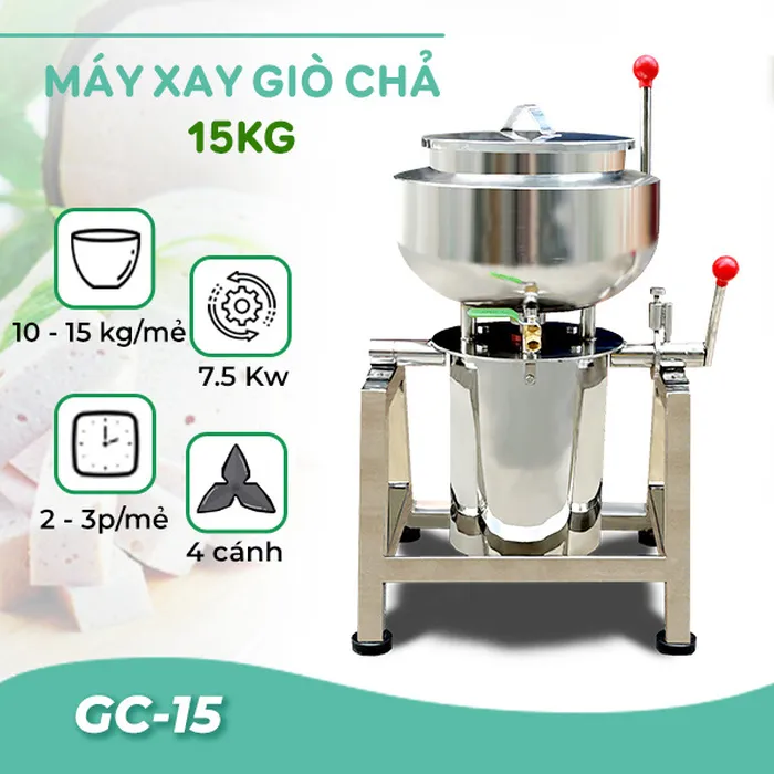 Máy xay giò chả 15kg