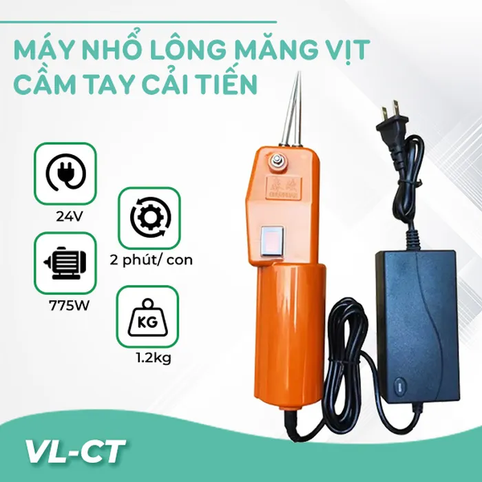 Máy nhổ lông măng vịt có lò xo cải tiến