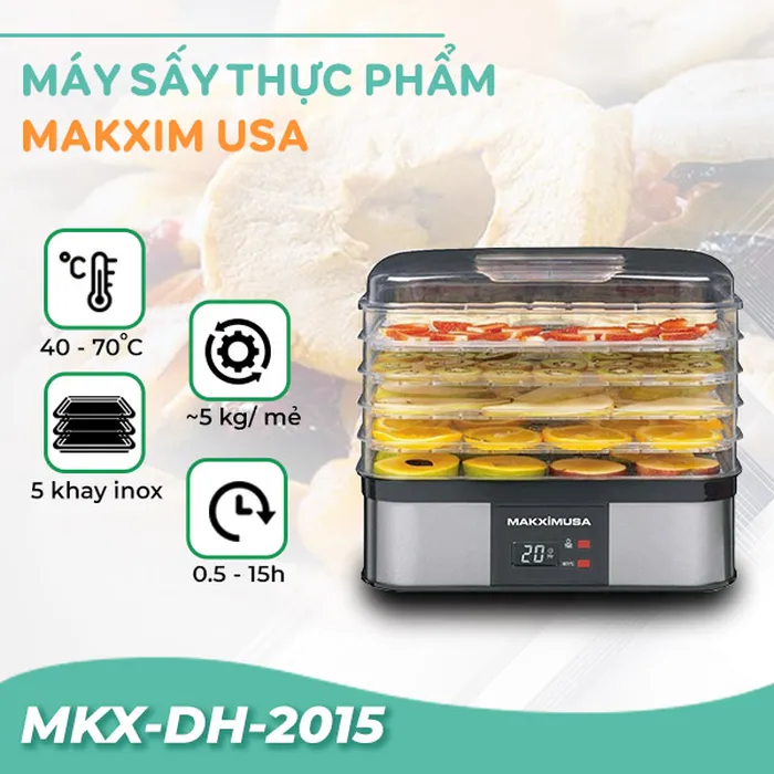 Máy sấy thực phẩm MAKXIMUSA MKX-DH-2015