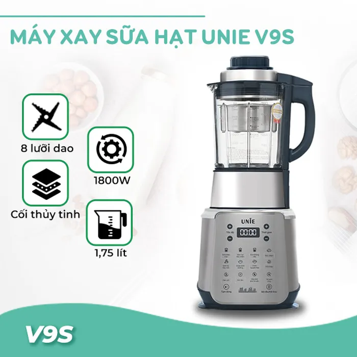 Máy làm sữa hạt đa năng Unie V9S