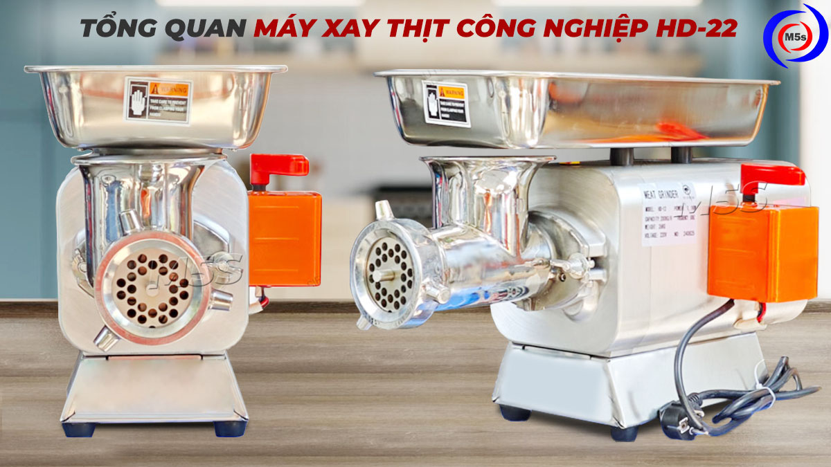 Tổng quan máy xay thịt công nghiệp HD-22 Tổng quan máy xay thịt công nghiệp HD-22