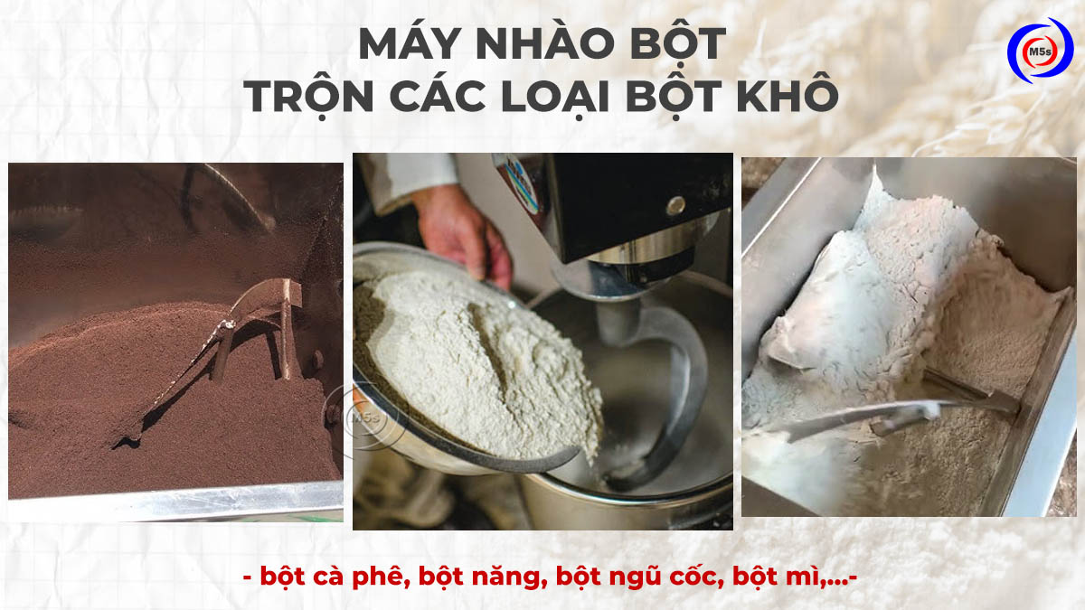 Máy nhào bột trộn các loại bột khô Máy nhào bột trộn các loại bột khô