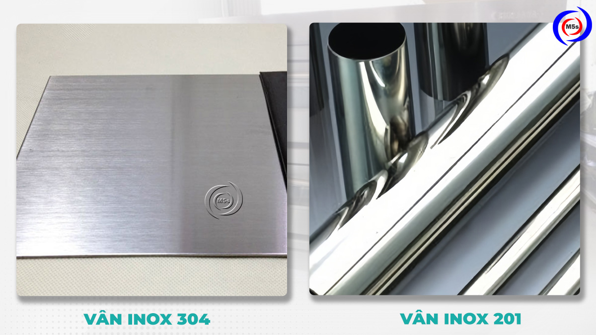 Vân inox 304 và inox 201 Vân inox 304 và inox 201