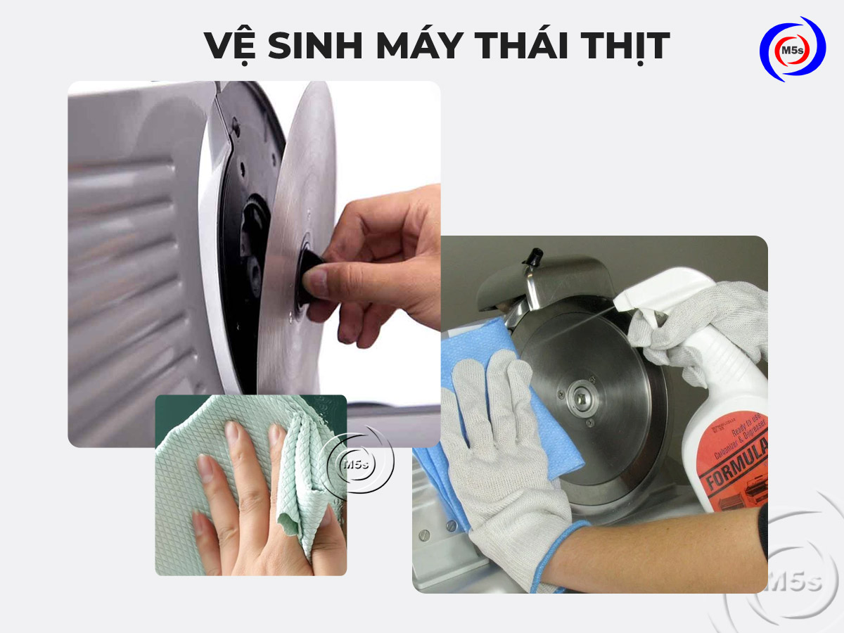 Vệ sinh máy thái thịt Vệ sinh máy thái thịt