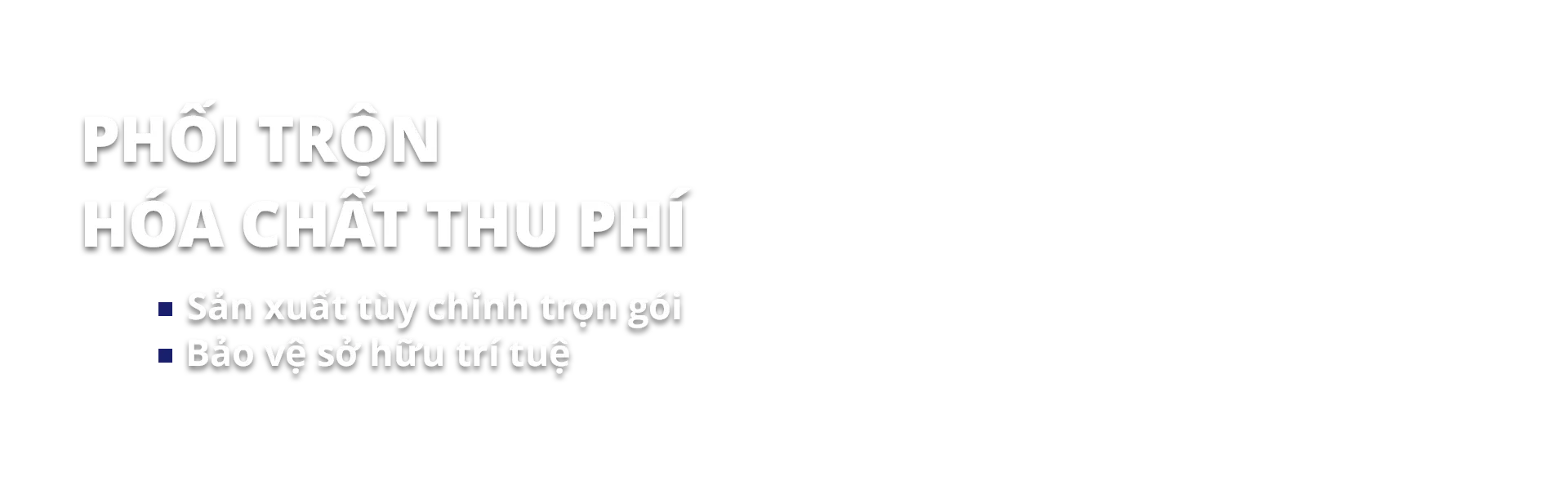 Phối trộn hoá chất thu phí
