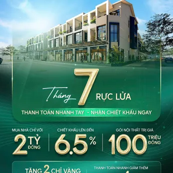 Chính sách khách hàng mua nhà phố Ecolux City tháng 7 năm 2025