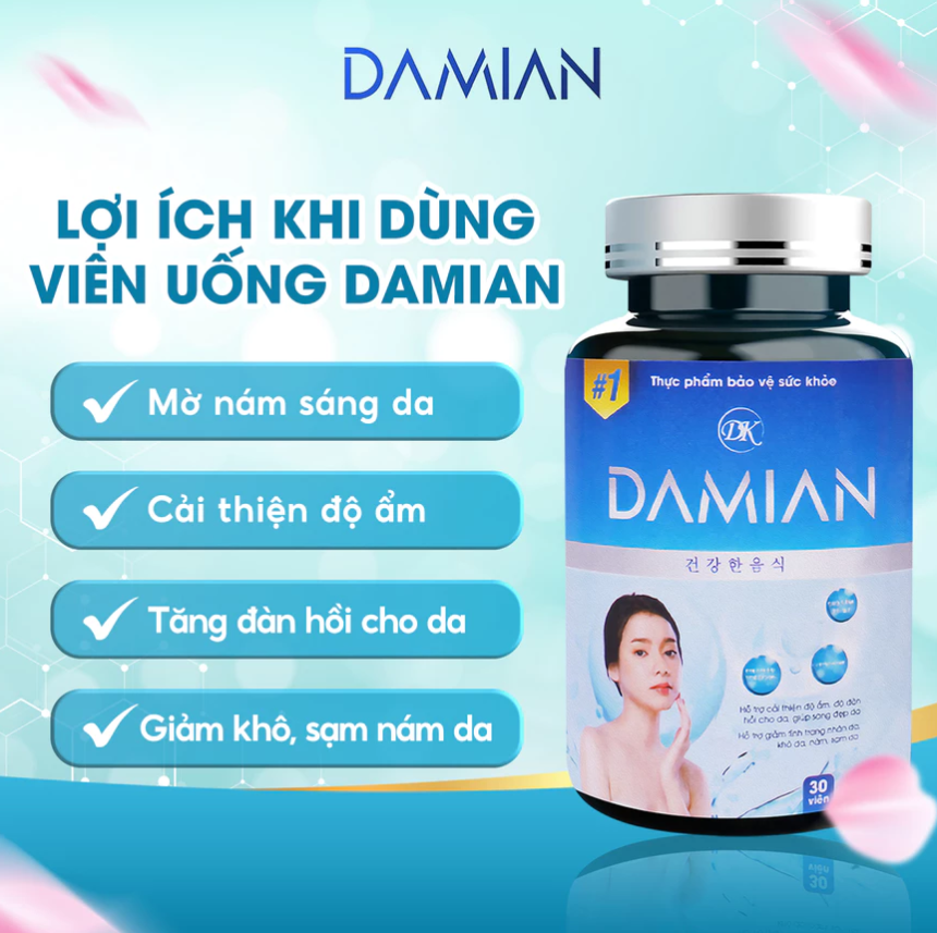 Công dụng viên uống trắng da damian Công dụng viên uống trắng da damian