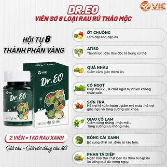 Viên Uống Detox Giảm Mỡ Bụng Dr.eo