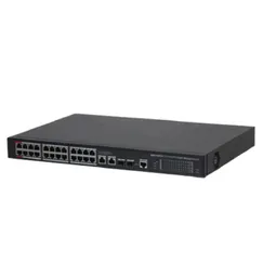 Switch 26 port với 24 port PoE All-Gigabit Layer 2 managed Kbvision KX-CSW24-4FG-240