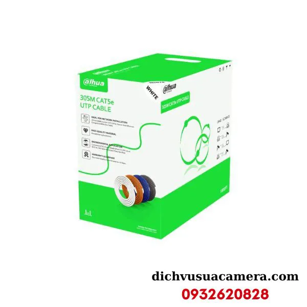Cáp mạng UTP CAT5e lõi hợp kim 305m Dahua DH-PFM922I-5EUN-C