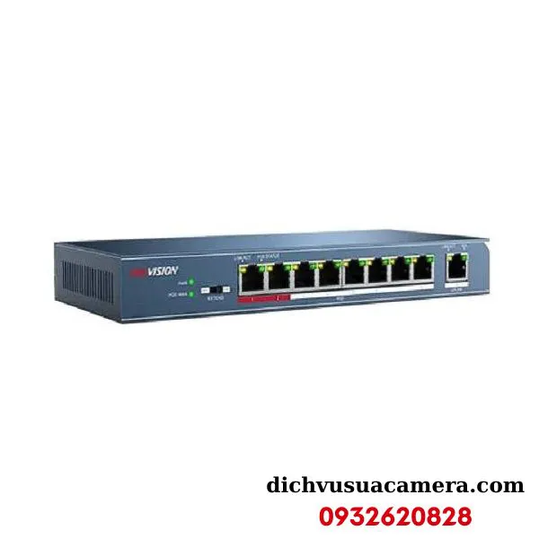 Switch mạng 8 cổng PoE 100M Hikvision DS-3E0109P-E