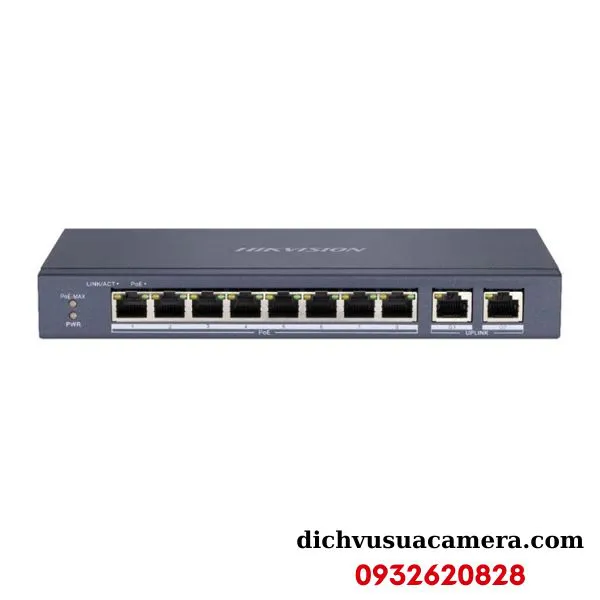 Switch mạng 8 cổng PoE 100M Hikvision DS-3E0310P-E/M