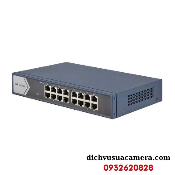 Switch mạng 16 cổng Gigabit 10/100/1000Mbps Hikvision DS-3E0516-E