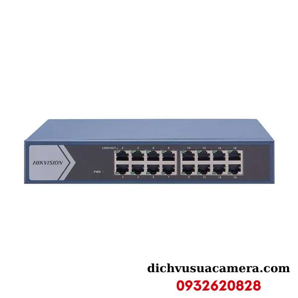 Switch mạng Gigabit thông minh 16 cổng Hikvision DS-3E1516-EI