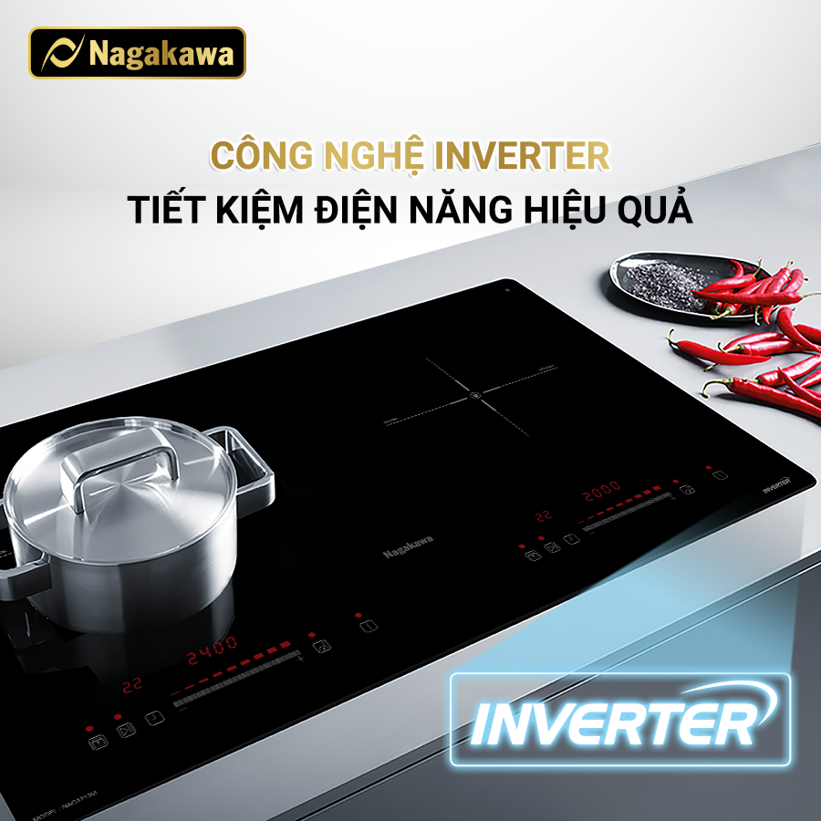 Bếp từ đôi Nagakawa Inverter NAG1213M Bếp từ đôi Nagakawa Inverter NAG1213M