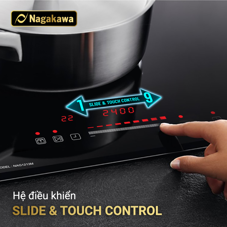 Bếp từ đôi Nagakawa Inverter NAG1213M Bếp từ đôi Nagakawa Inverter NAG1213M