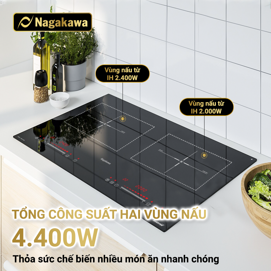 Bếp từ đôi Nagakawa Inverter NAG1213M Bếp từ đôi Nagakawa Inverter NAG1213M