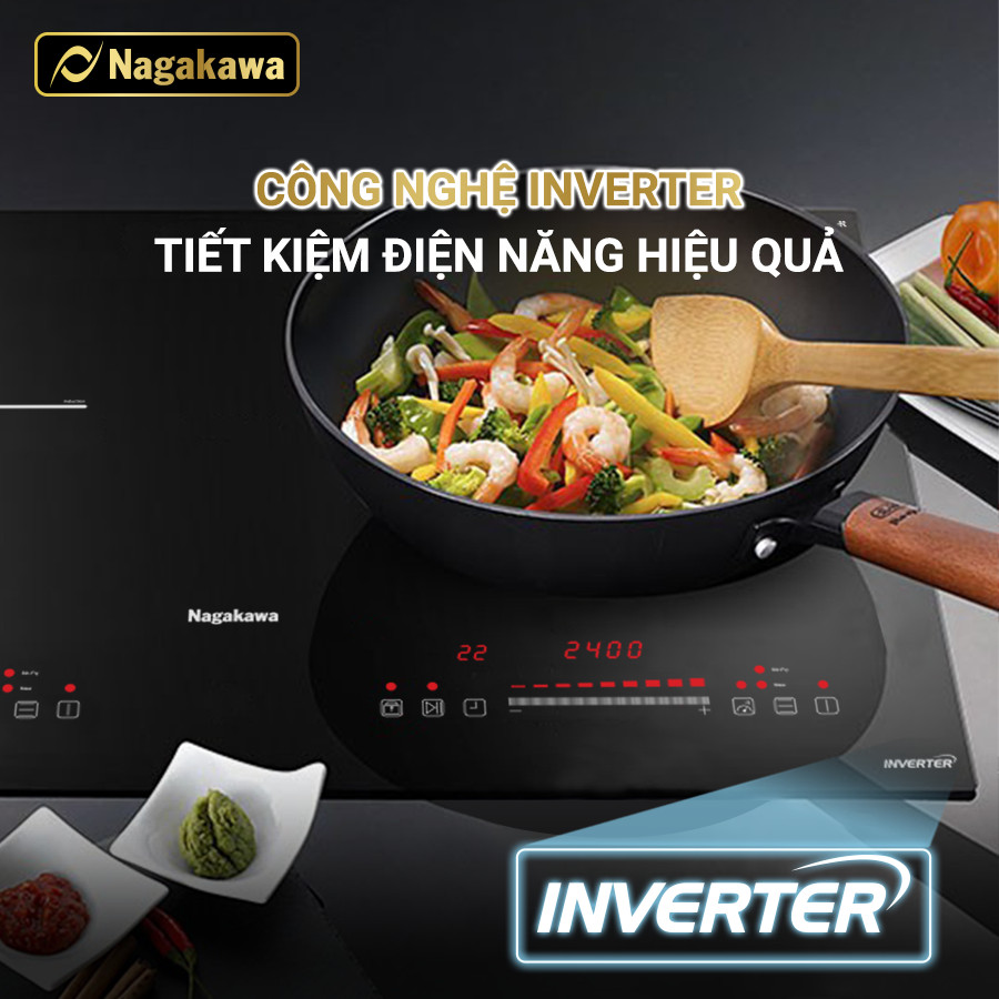 Bếp từ đôi Nagakawa Inverter NAG1214M Bếp từ đôi Nagakawa Inverter NAG1214M