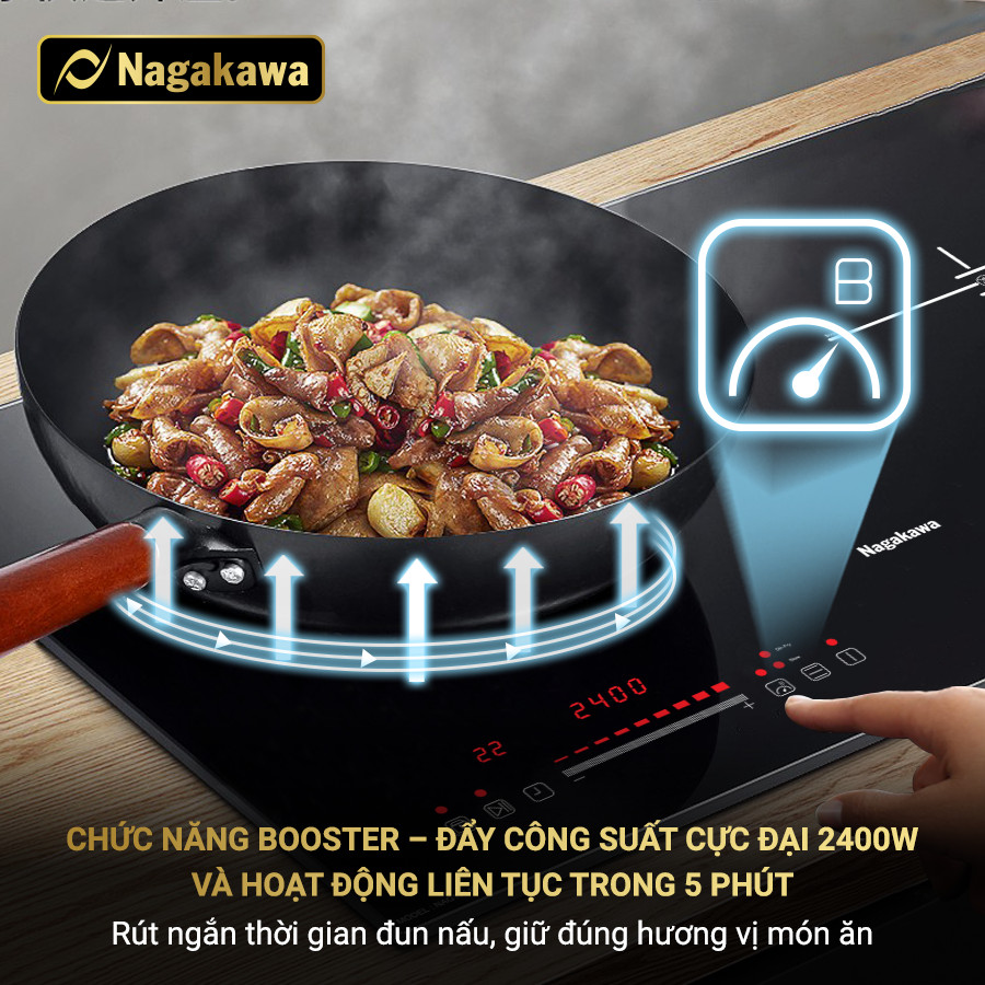 Bếp từ đôi Nagakawa Inverter NAG1214M Bếp từ đôi Nagakawa Inverter NAG1214M