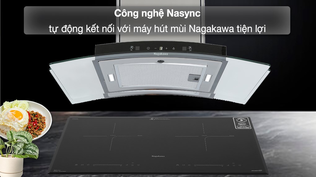 Bếp từ đôi Nagakawa Inverter NK2C08MS Bếp từ đôi Nagakawa Inverter NK2C08MS