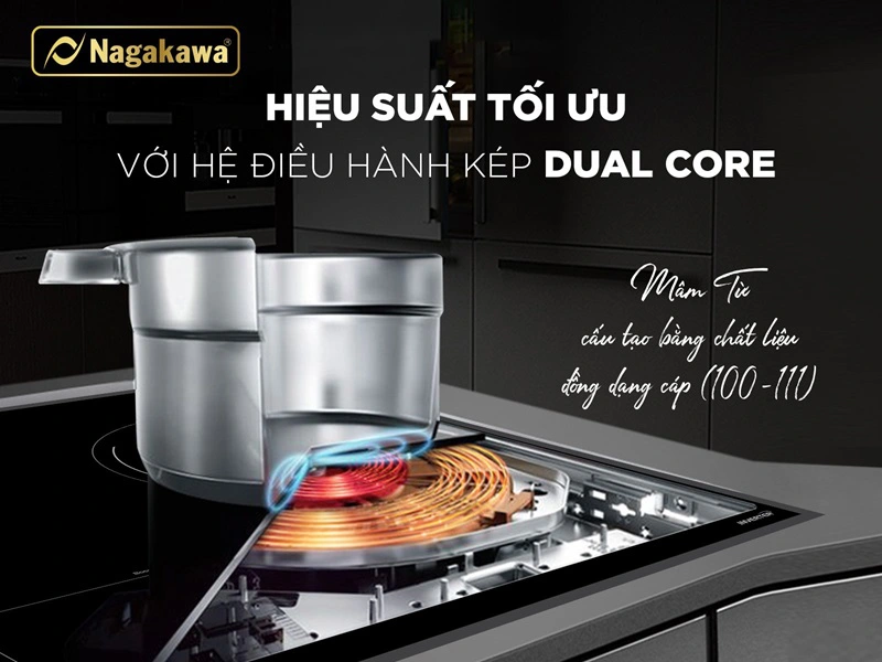 Bếp từ hồng ngoại 3 lò Nagakawa NK3F01M Bếp từ hồng ngoại 3 lò Nagakawa NK3F01M