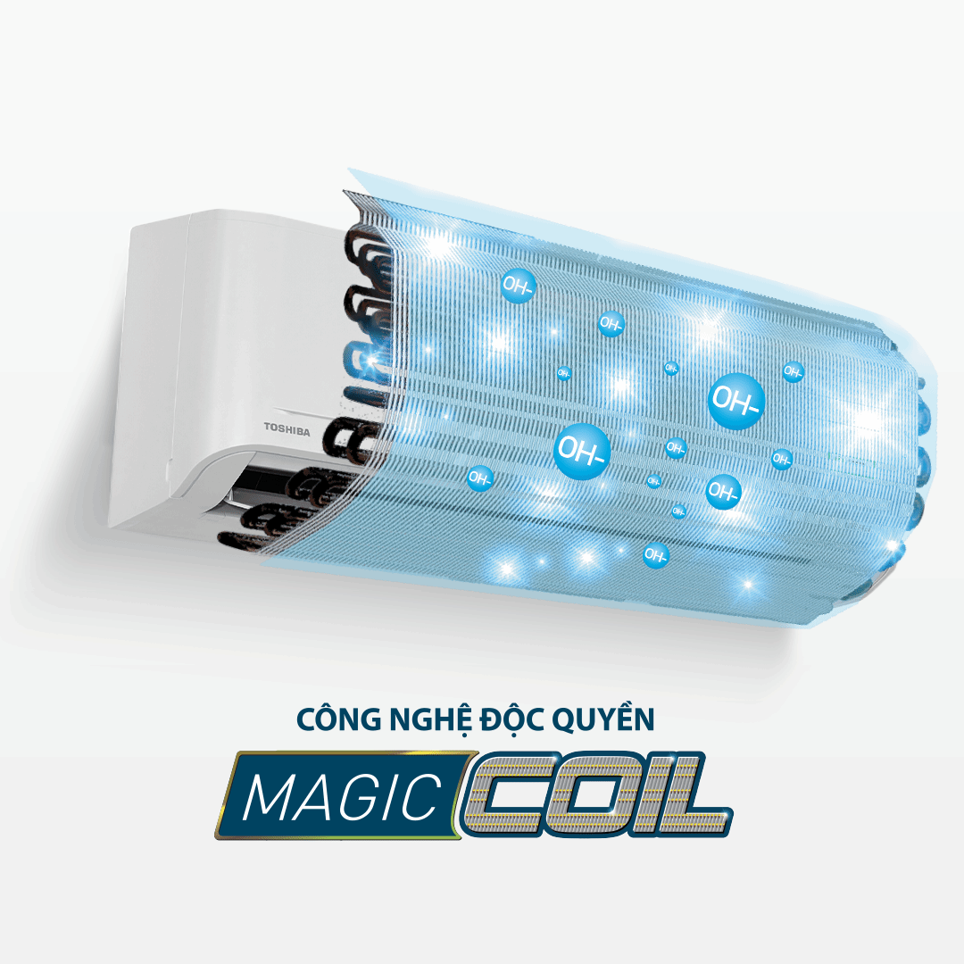 Công nghệ chống bám bẩn Magic Coil trong máy lạnh Toshiba Công nghệ chống bám bẩn Magic Coil trong máy lạnh Toshiba