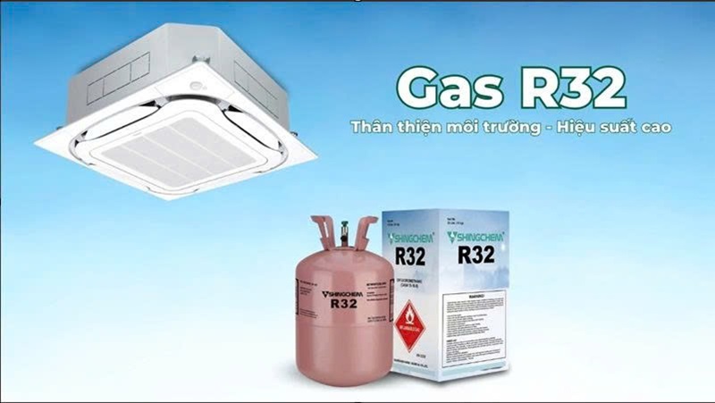 FCFC60DVM sử dụng môi chất lạnh R32 – loại gas tiên tiến nhất của Daikin FCFC60DVM sử dụng môi chất lạnh R32 – loại gas tiên tiến nhất của Daikin