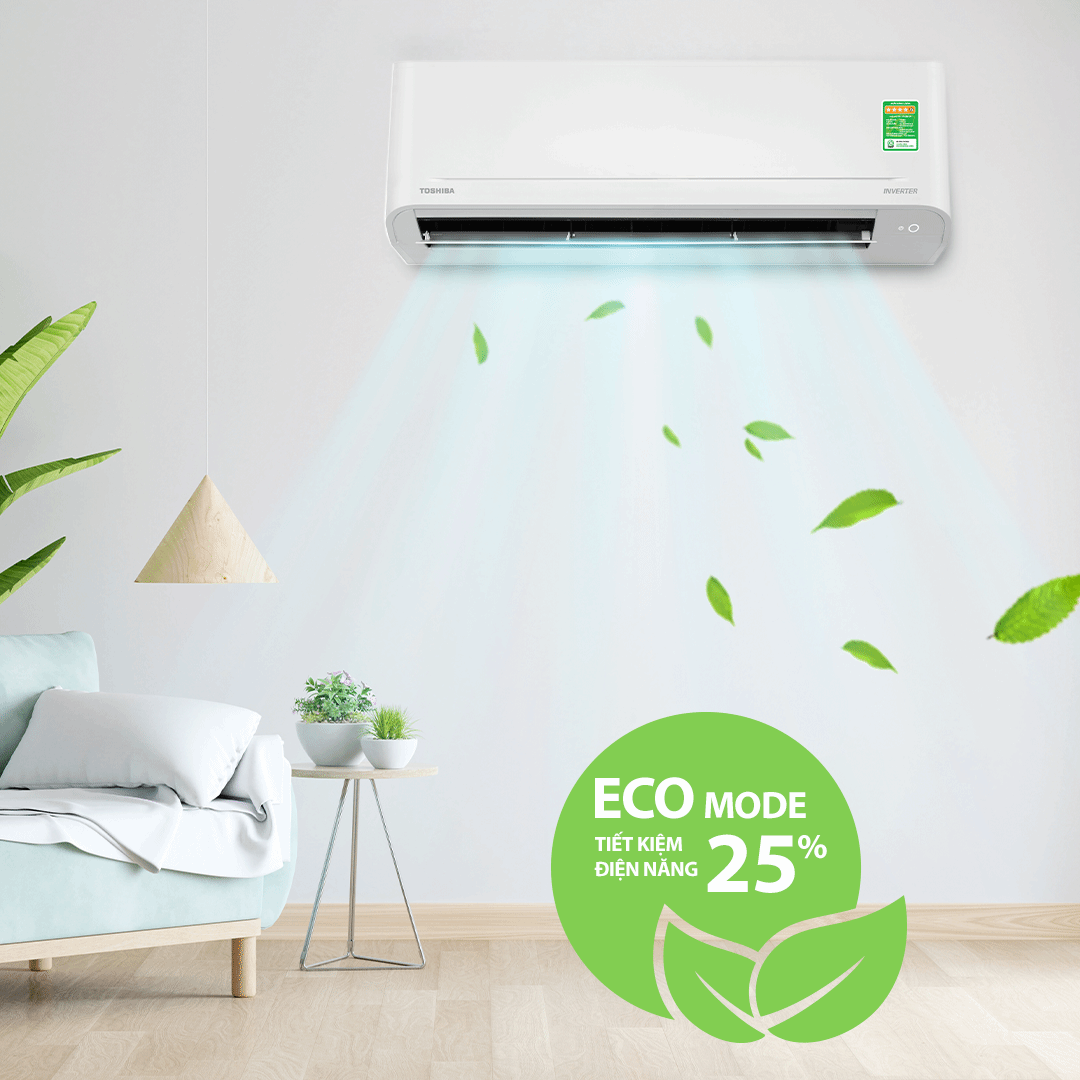 Công nghệ tiết kiệm điện Eco máy lạnh Toshiba Công nghệ tiết kiệm điện Eco máy lạnh Toshiba