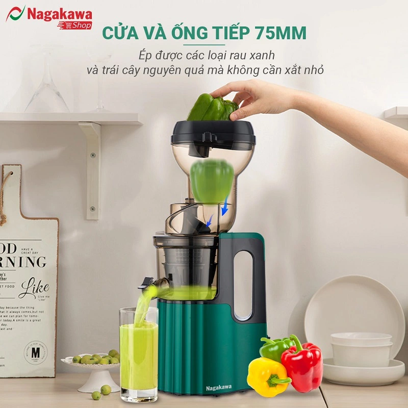 Máy ép chậm Nagakawa NAG0817 Máy ép chậm Nagakawa NAG0817